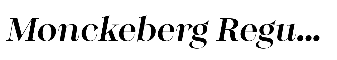 Monckeberg Regular Italic